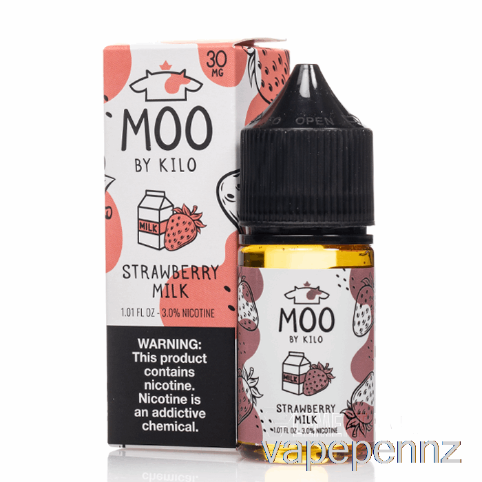 Strawberry Milk - Moo Salts - 30mL 50mg VAPE NZ